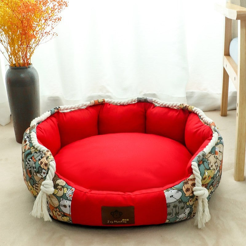 Durable Dog Bed With Pocket Function And Rope