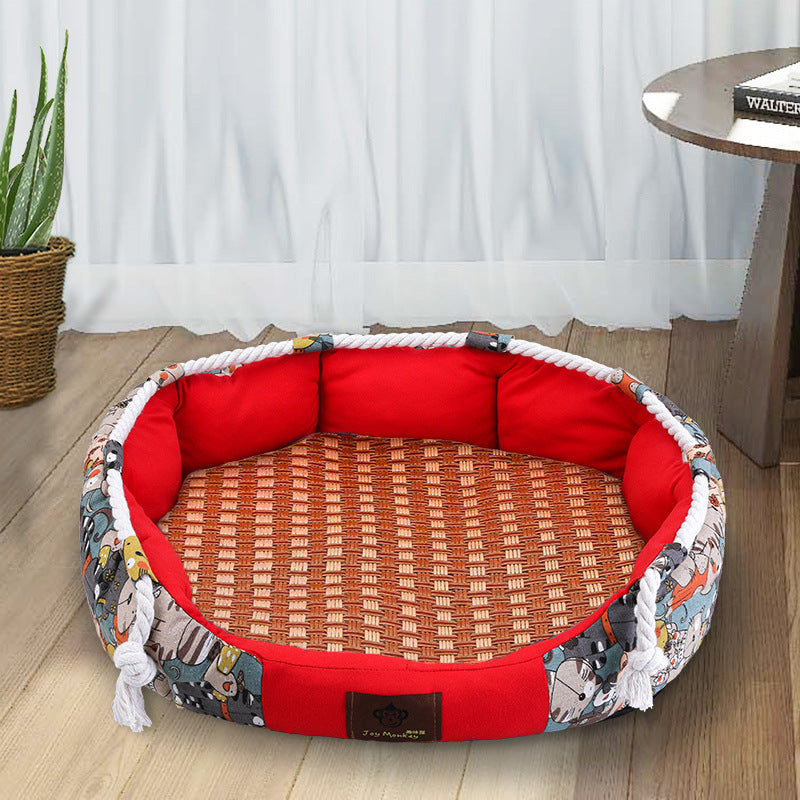Durable Dog Bed With Pocket Function And Rope