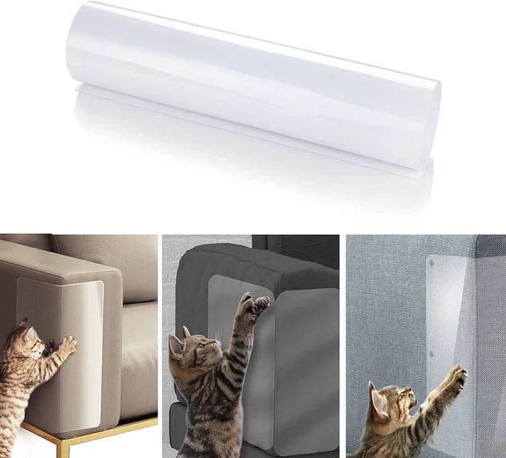 Self - Adhesive Cat Furniture Scratch Protection - Transparent