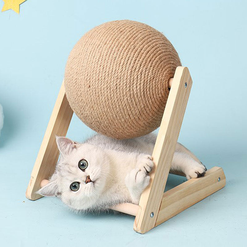 Cat Scratching Ball Made From Sisal