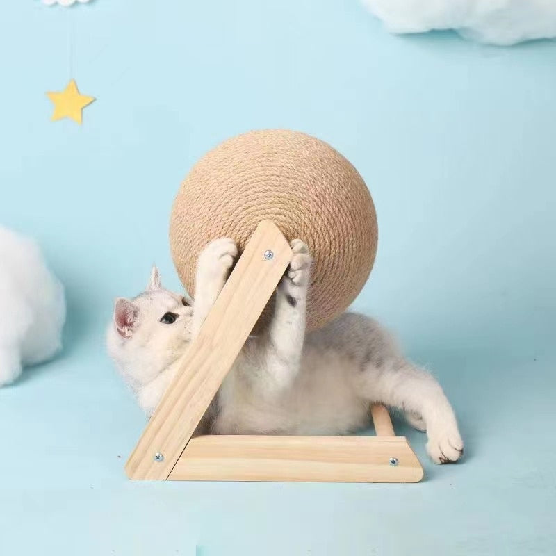Cat Scratching Ball Made From Sisal