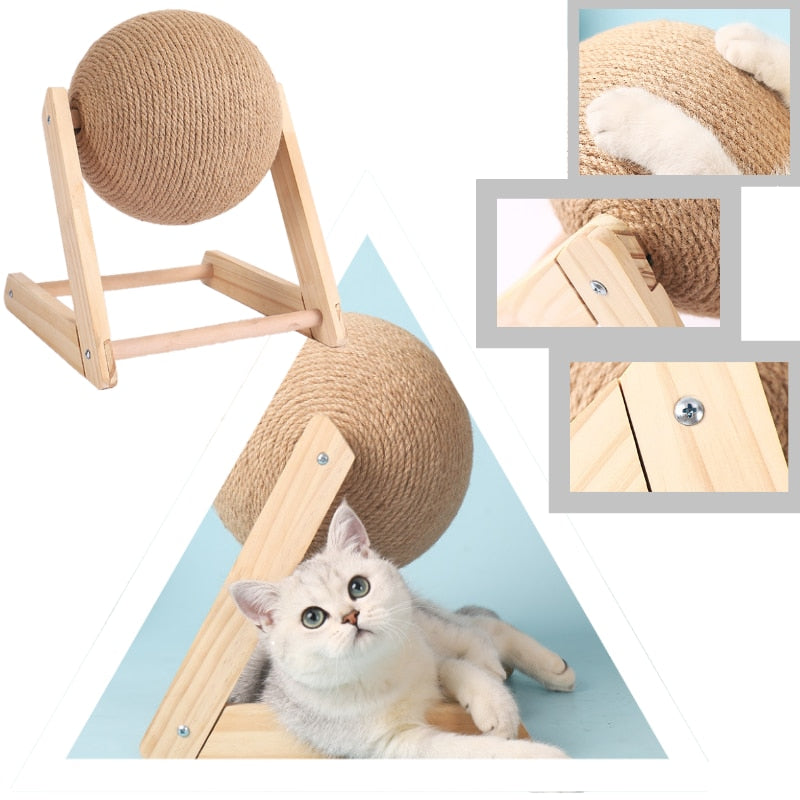 Cat Scratching Ball Made From Sisal