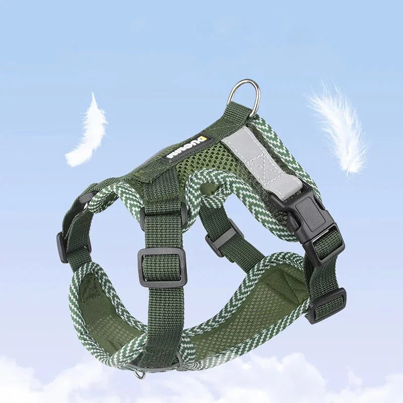 Reflective Dog Harness With Lead For Small Dogs