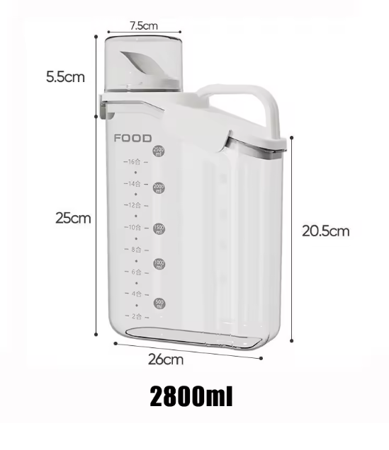 Humidity - Protected Pet Food Container With Dosing Cup