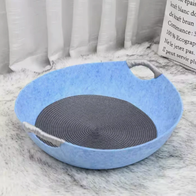 Cosy Felt Cat Bed With Carrying Handles