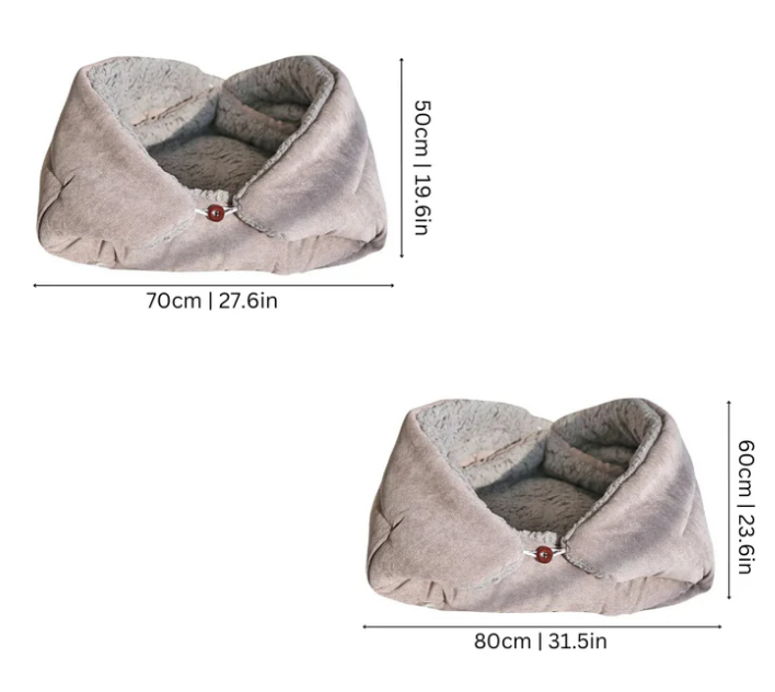 2 - In-1 Cosy Bed And Blanket For Cats