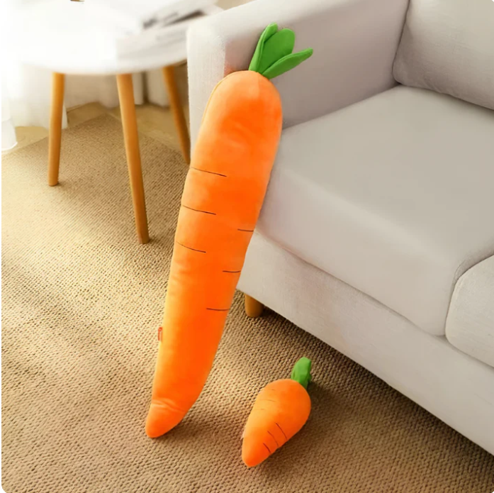 Plush Carrot For Dogs - Interactive Play And Cuddly Toy