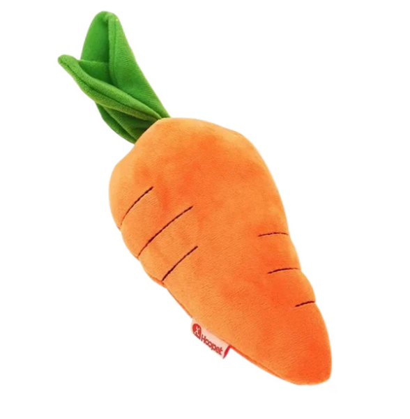 Plush Carrot For Dogs - Interactive Play And Cuddly Toy