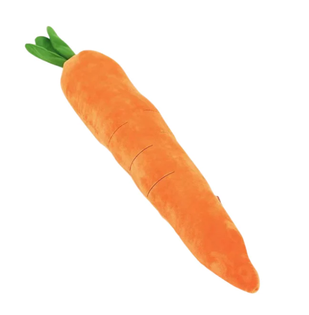 Plush Carrot For Dogs - Interactive Play And Cuddly Toy