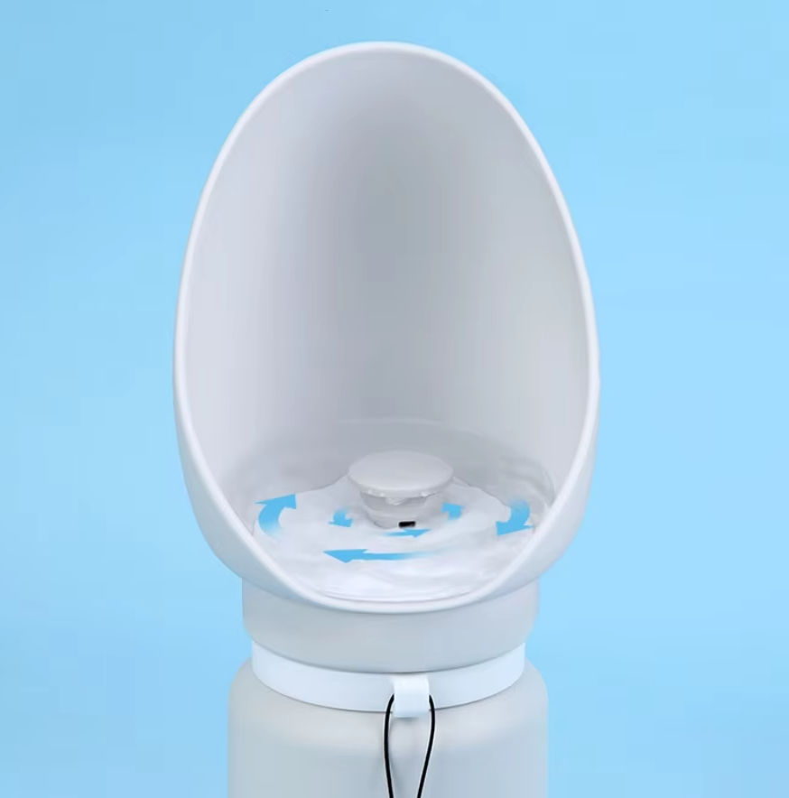 Foldable Water Bottle For Pets With Integrated Bowl