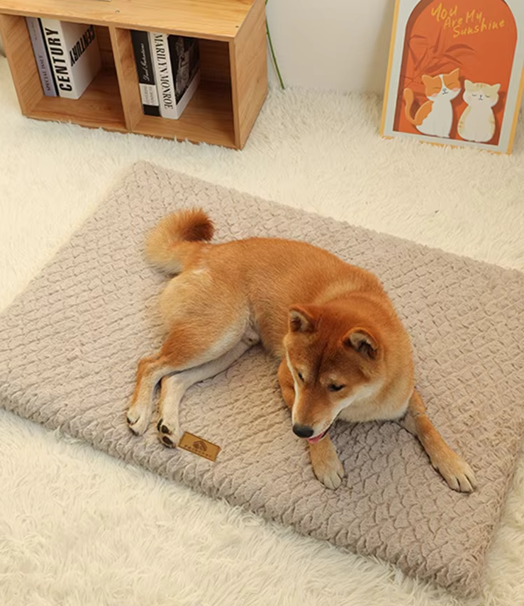 Orthopaedic Dog Bed - Soft Fluffy Pet Mat For Dogs Cats