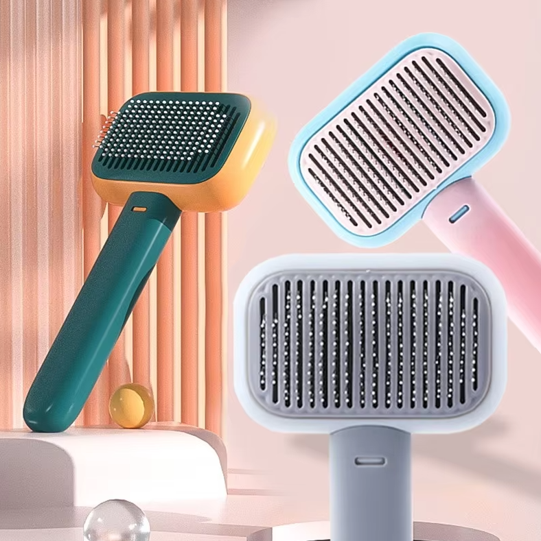 Hairbrush With Detangling Function - Innovative Design For Pain Relief And Quick Detangling