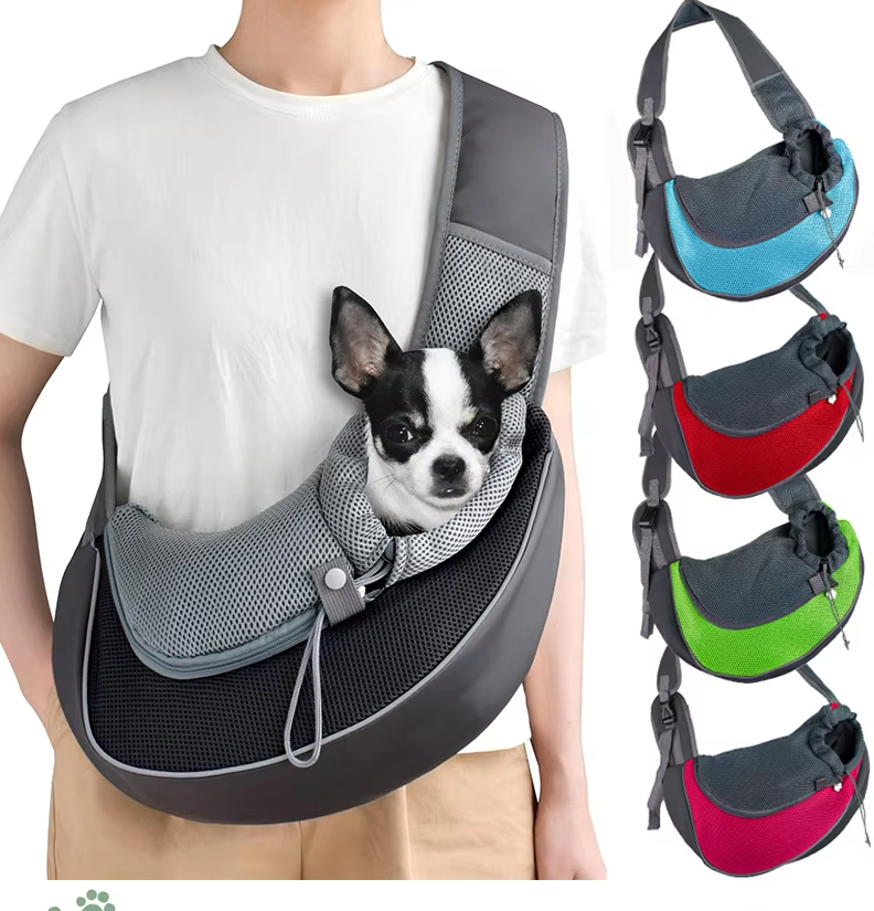 Dog Carrier Bag Shoulder Bag - Comfortable Breathable Pet Carrier Bag For On The Go