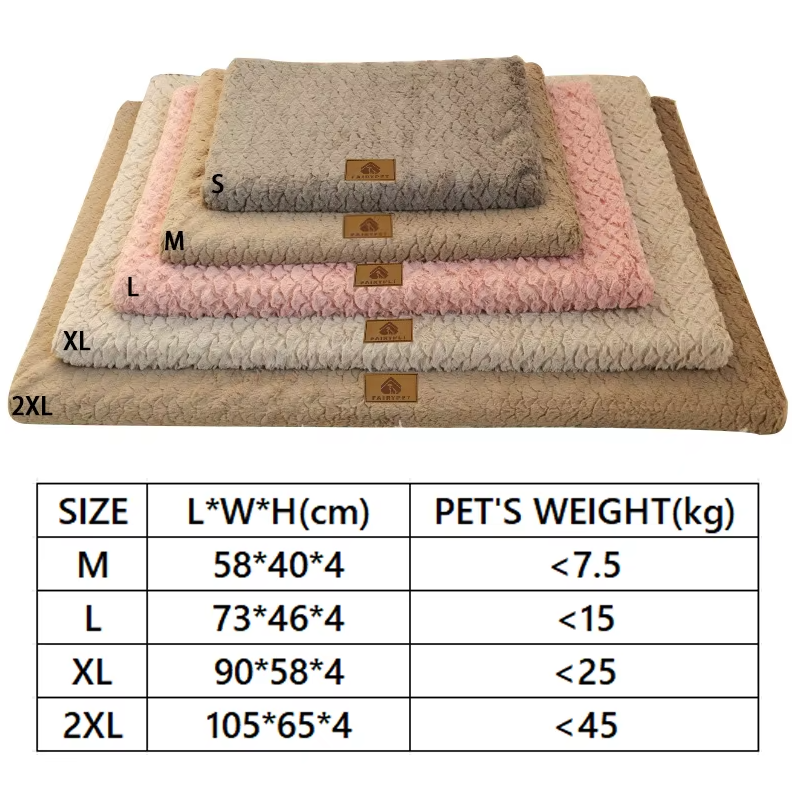 Orthopaedic Dog Bed - Soft Fluffy Pet Mat For Dogs Cats