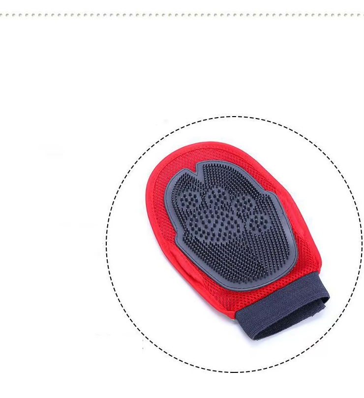 Dog Bath Glove - Massage And Coat Brush For Dogs For Gentle Cleaning And Care