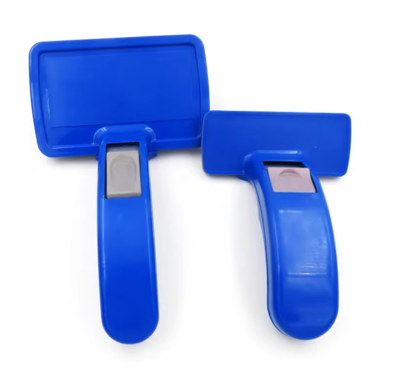 Self - Cleaning Pet Brush With Silicone Bristles For Effortless Grooming