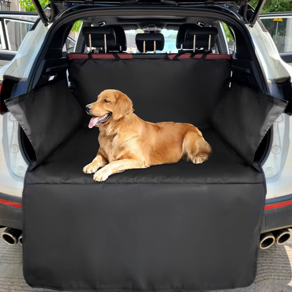 Waterproof Car Boot Cover For Dogs - Non - Slip Car Boot Cover With Side Protection
