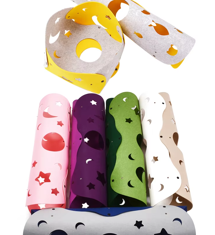 Cat Tunnel With Holes - Flexible Play Tunnel For Cats