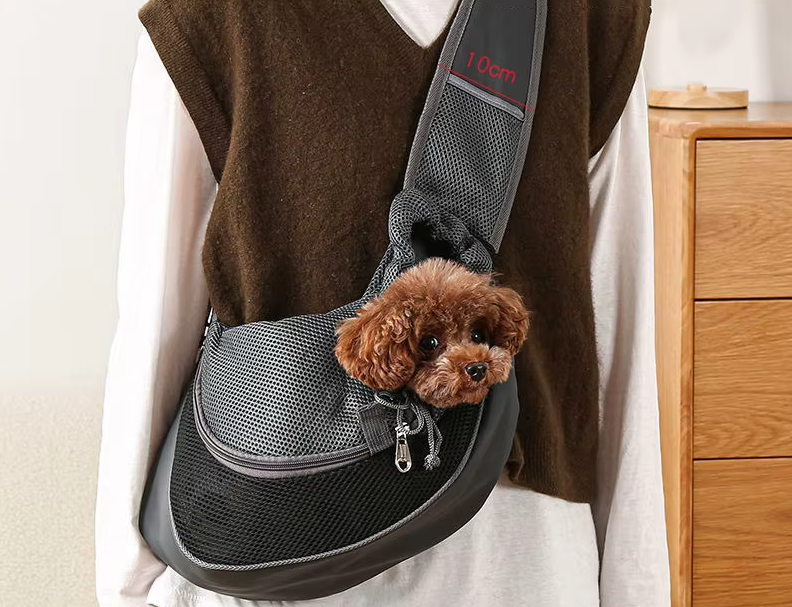 Dog Carrier Bag Shoulder Bag - Comfortable Breathable Pet Carrier Bag For On The Go