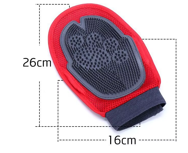 Dog Bath Glove - Massage And Coat Brush For Dogs For Gentle Cleaning And Care