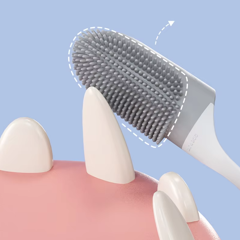 Tooth Cleaning Brush - Soft Tpr Brush For Thorough Oral Care And Tongue Cleaning