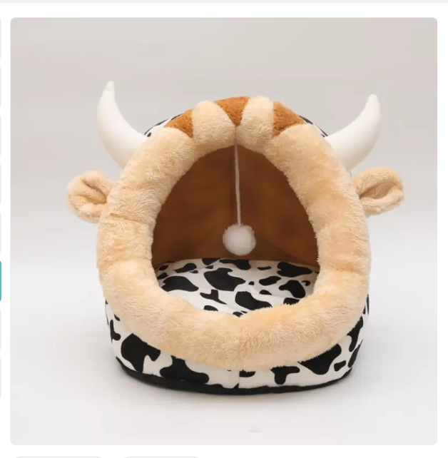 Cat Cave In Kitten Design - Soft And Cosy Sleeping Cave For Cats