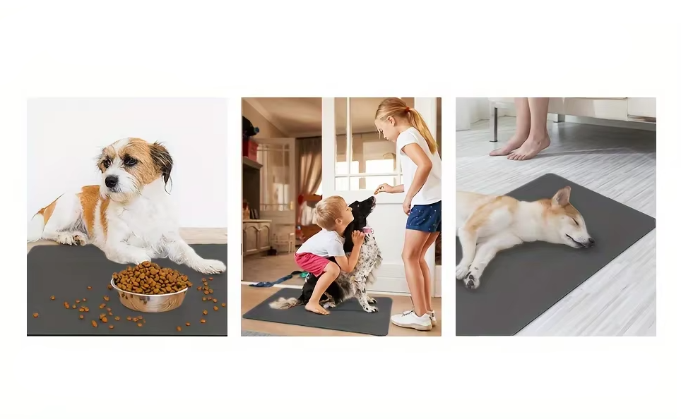 Silicone Feeding Mat For Pets - Waterproof, Non - Slip Feeding Mat For Dogs Cats