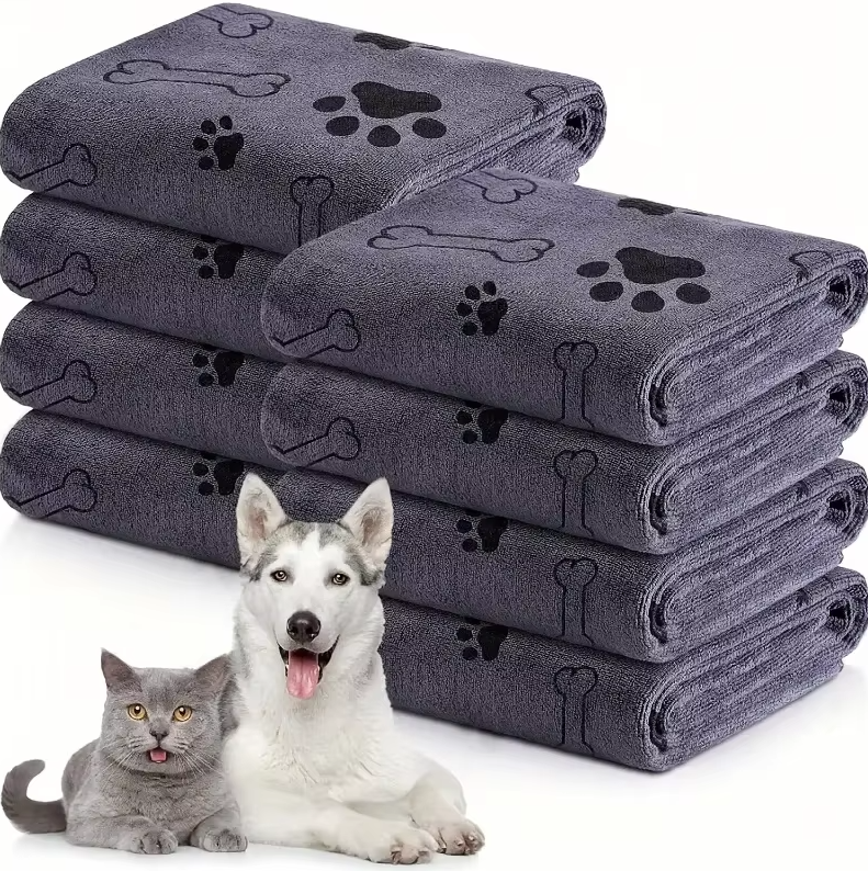 Super Absorbent Dog Towel - Soft Quick Drying Microfibre Towel For Dogs Cats