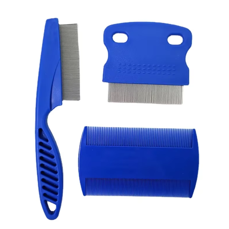 Flea Comb Set For Pets - Fine Tooth Combs For Dogs Cats