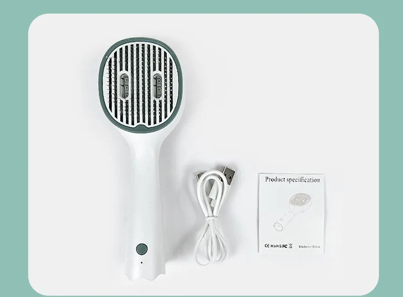Electric Hair Brush - Fast Smoothing And Detangling Brush For Straight Hair