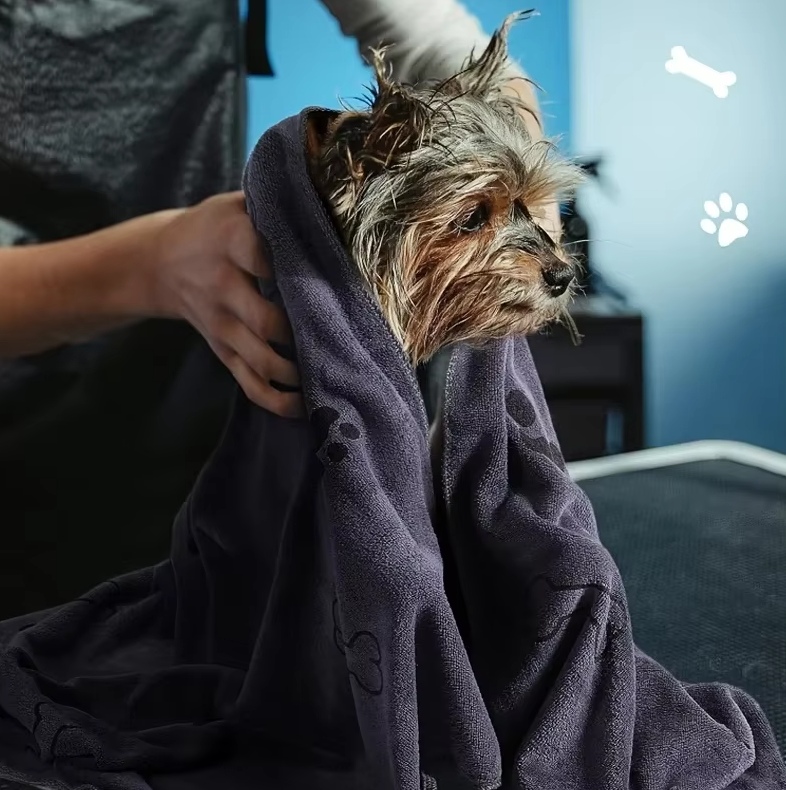 Super Absorbent Dog Towel - Soft Quick Drying Microfibre Towel For Dogs Cats