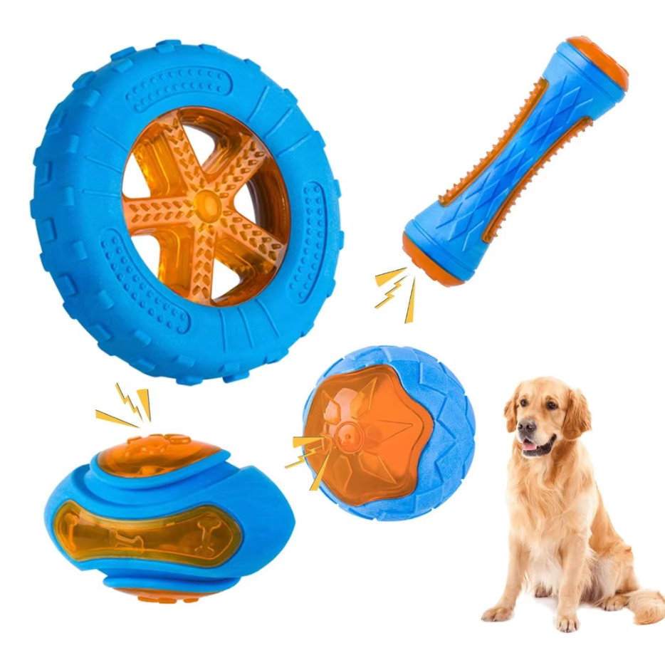 Robust Dog Toy Set - Interactive Bite And Squeak Toys