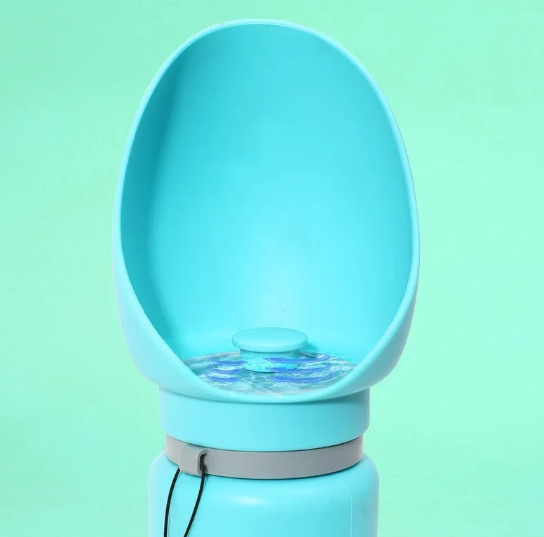 Foldable Water Bottle For Pets With Integrated Bowl