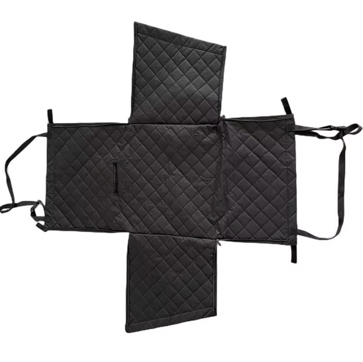 Premium Car Seat Protector for Dogs - Padded Waterproof Rear Seat Cover with Side Protection