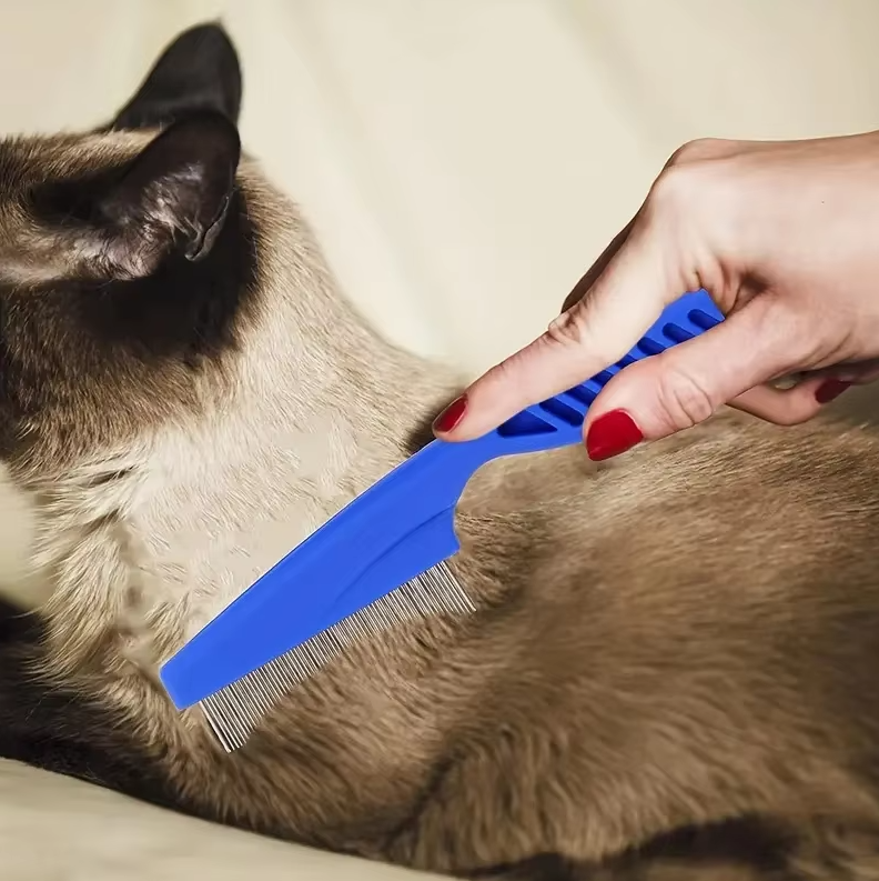 Flea Comb Set For Pets - Fine Tooth Combs For Dogs Cats