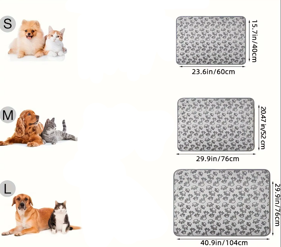 Cosy Dog Blanket For Sofa Bed - Soft Pet Blanket With Paw Pattern