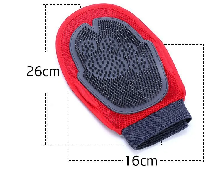 Dog Bath Glove - Massage And Coat Brush For Dogs For Gentle Cleaning And Care