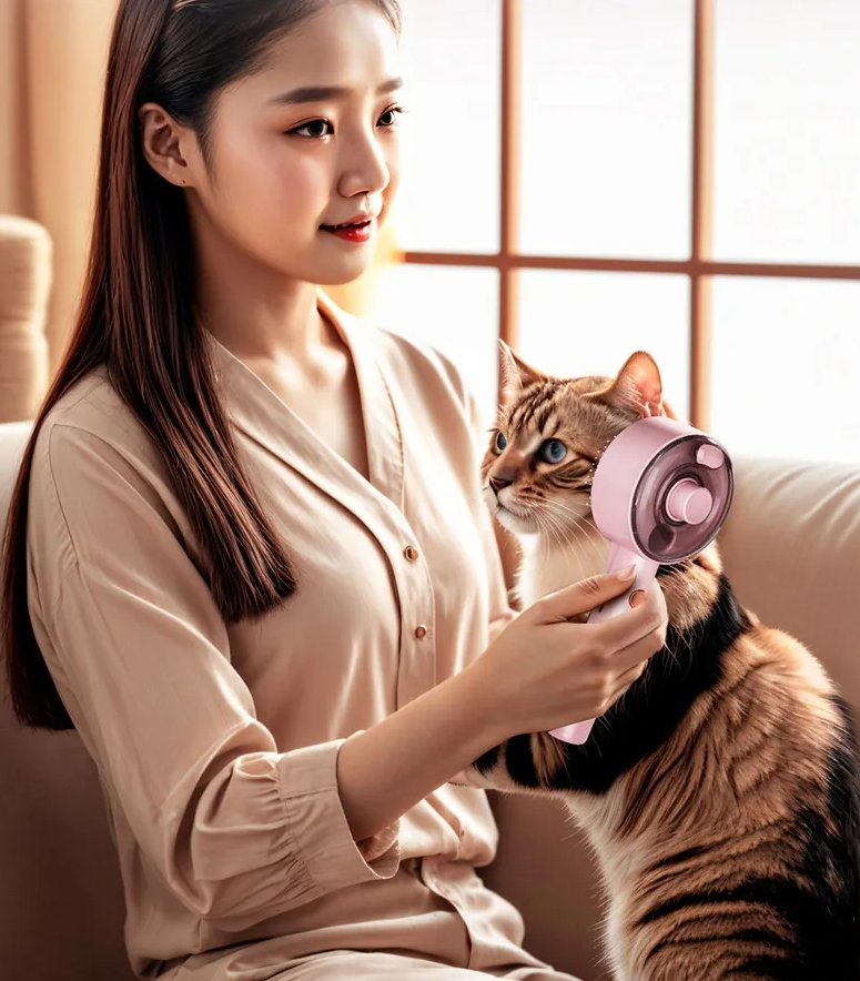 Hair Dryer For Pets - Electric Fur Dryer And Dust Remover For Dogs And Cats