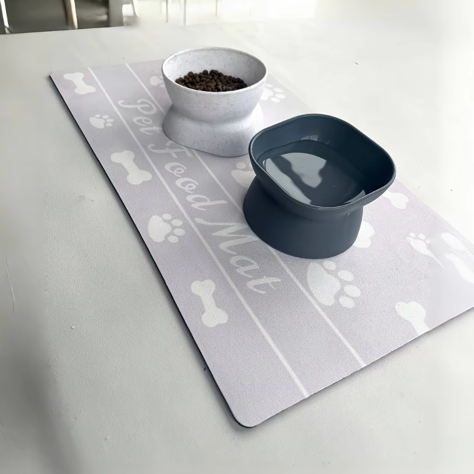 Waterproof Pet Food Mat - Non - Slip, Easy To Clean Food Mat For Dogs & Cats