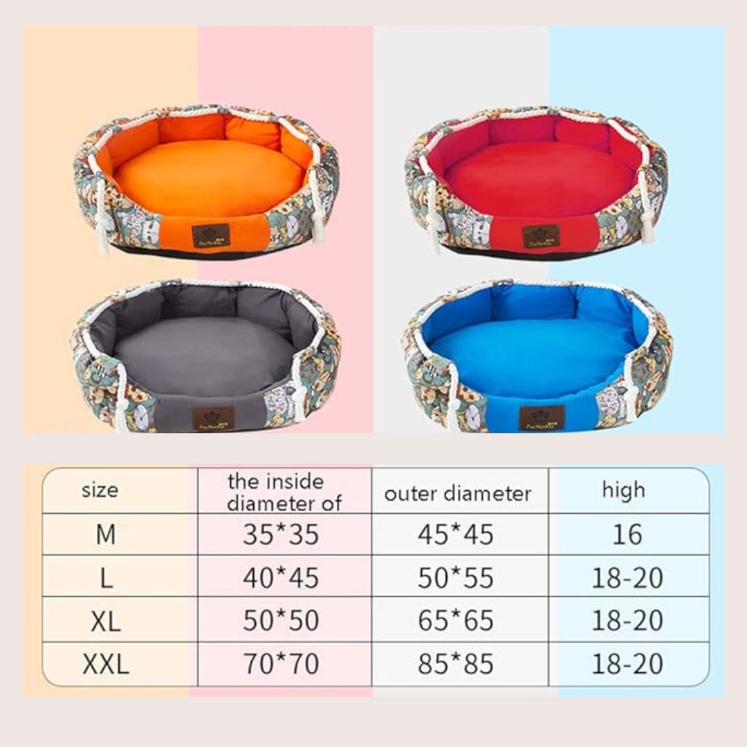 Durable Dog Bed With Pocket Function And Rope