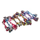 Robust Chew Toy For Dogs - Colourful Rope Knots With Fringes