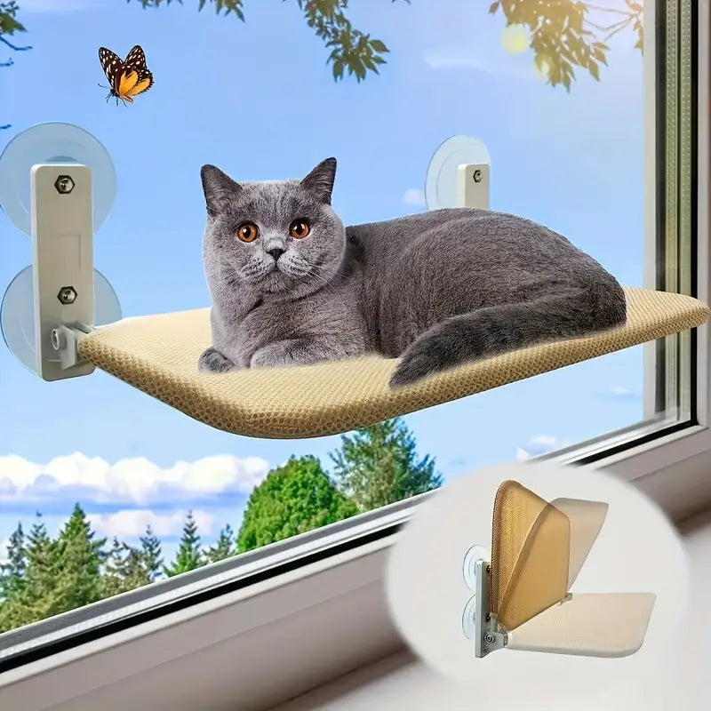 Folding Suction Cup Hammock For Cats