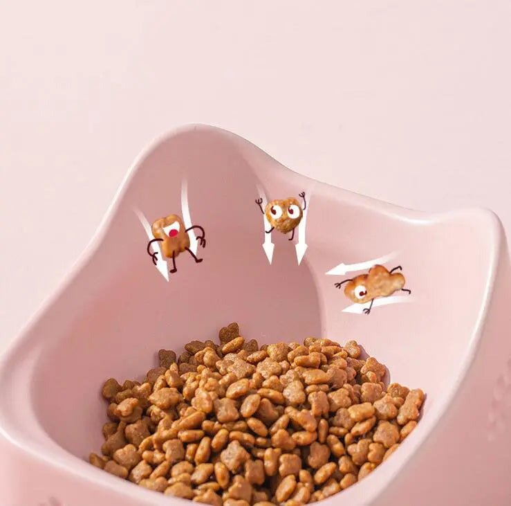 Elevated Feeding Bowl For Cats - Ergonomic And Non - Slip Design