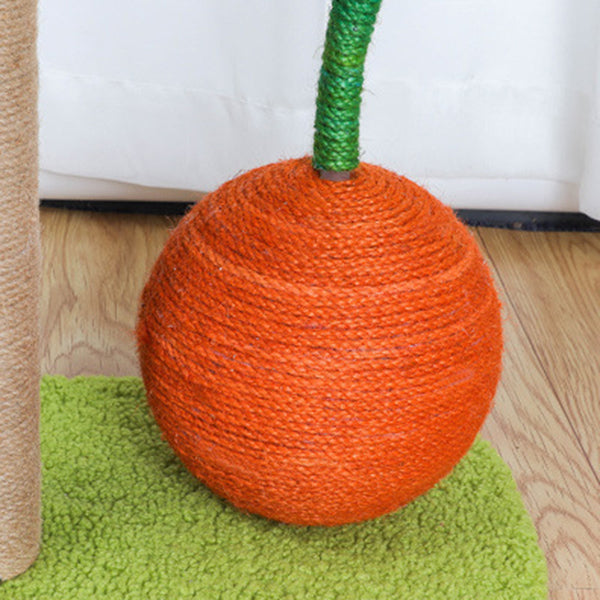 Cat Palm Sisal Scratching Post With Orange