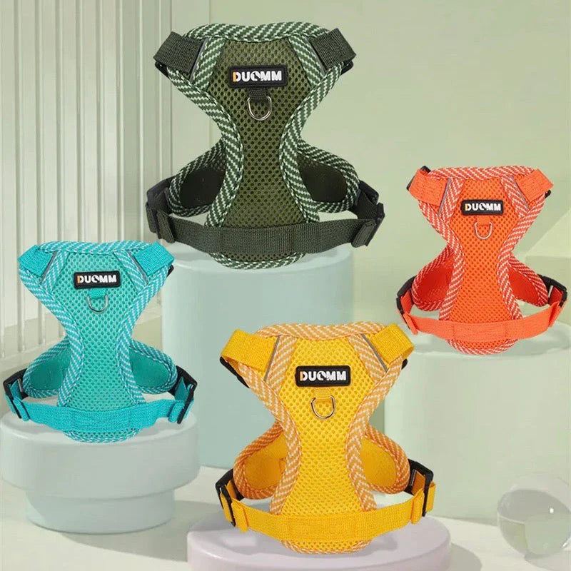 Reflective Dog Harness With Lead For Small Dogs