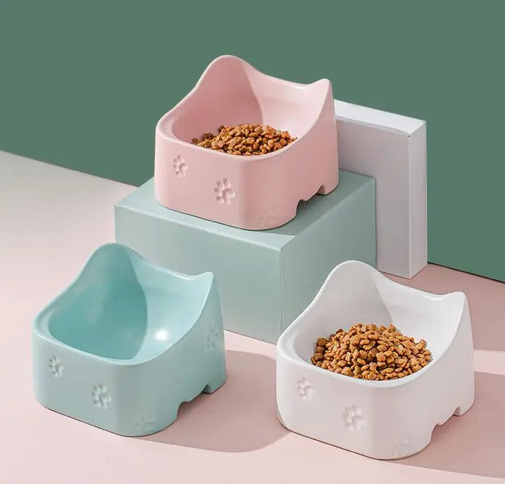 Elevated Feeding Bowl For Cats - Ergonomic And Non - Slip Design