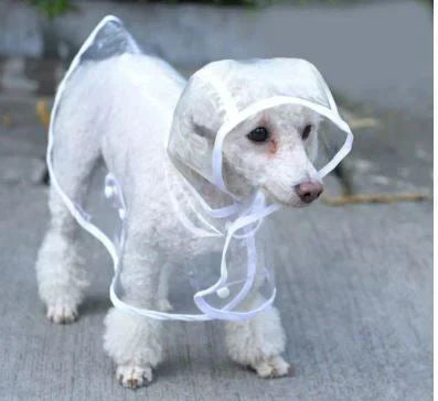 Transparent Waterproof Dog Rain Jacket
