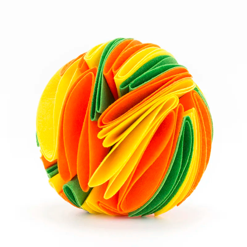 Dog Toy Ball - Colourful Fabric Ball For Dogs To Chew And Play With