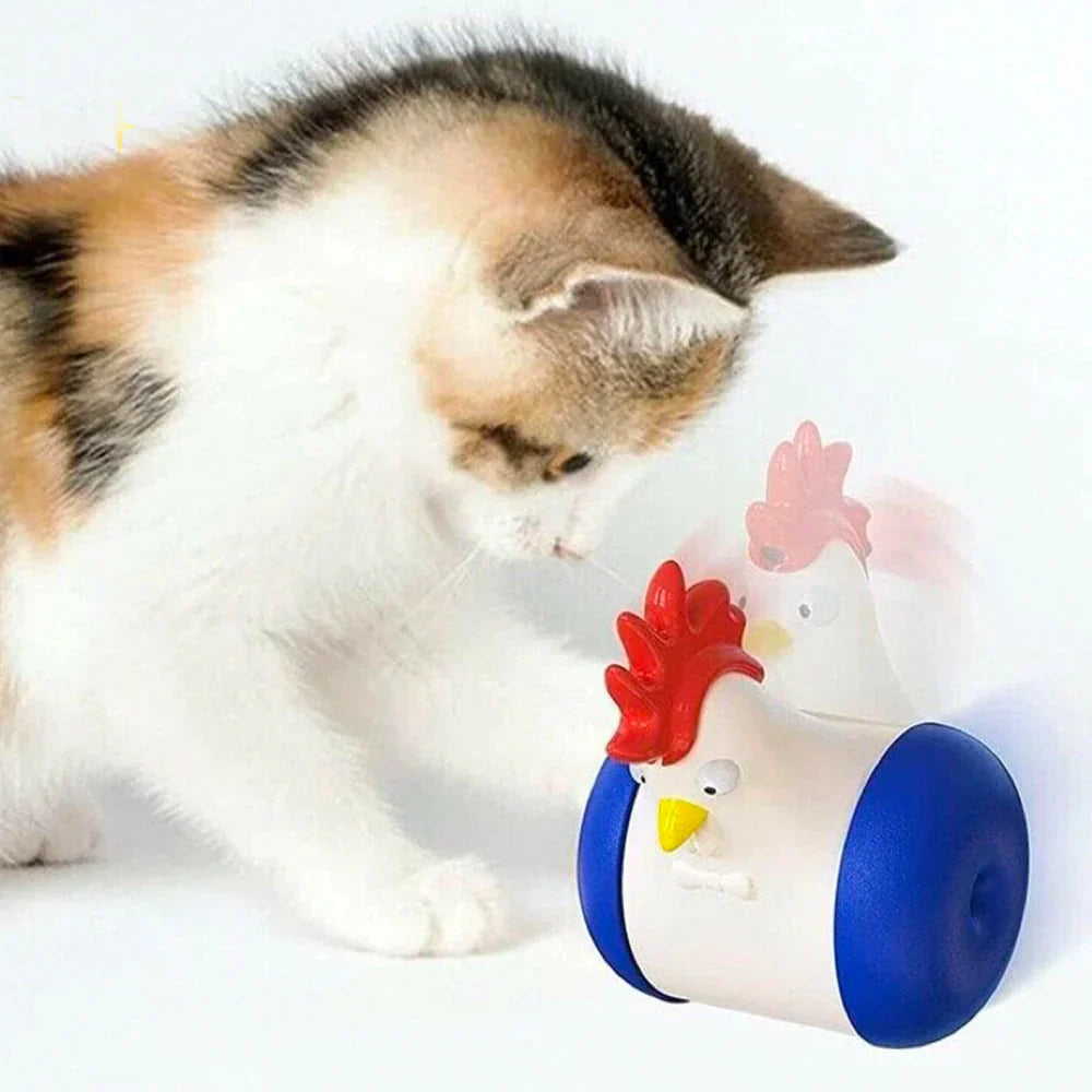 Set With Moving Cat Toys And Laser Pointer
