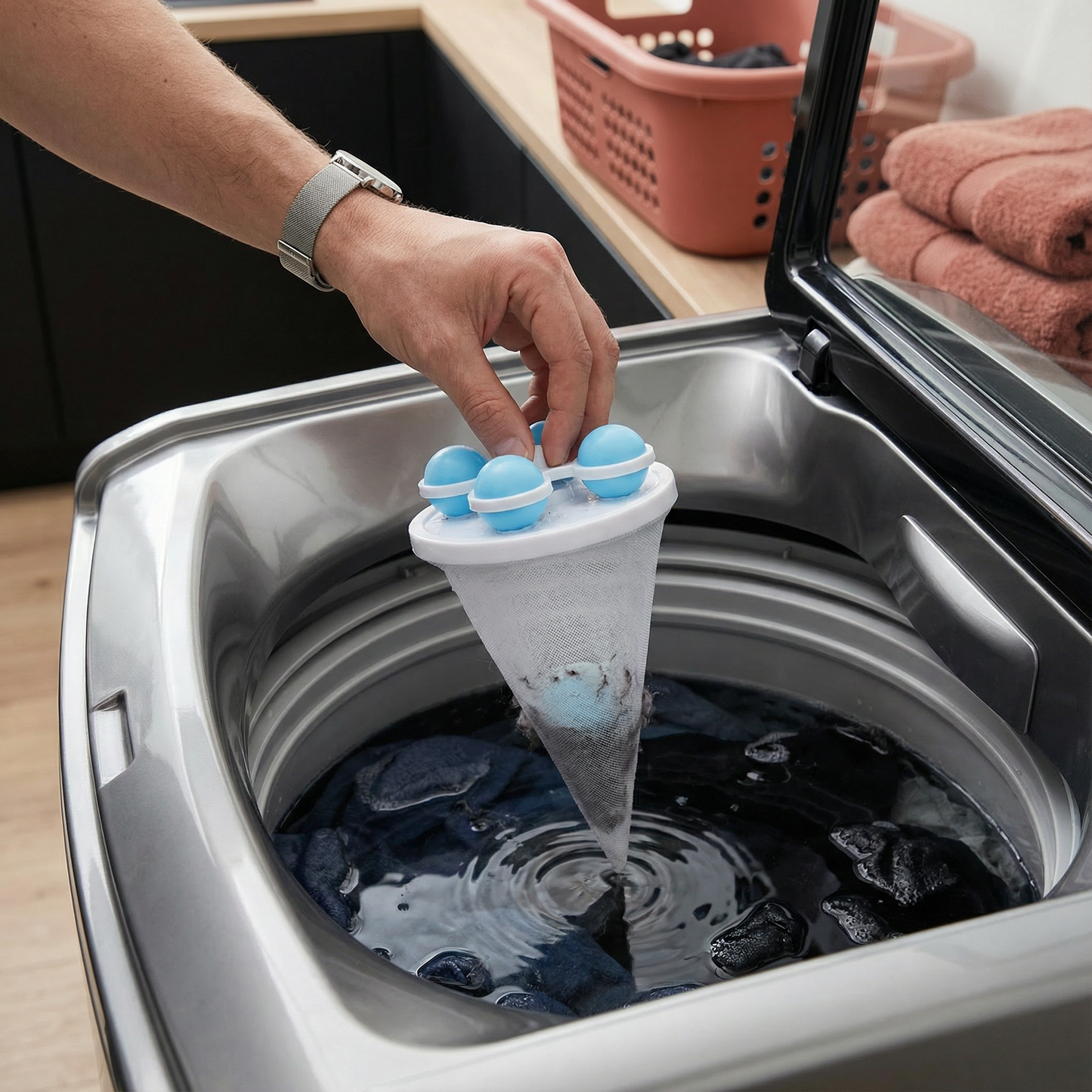 Pet Hair Laundry Filter for Washing Machines – Reusable Hair Catcher Bag